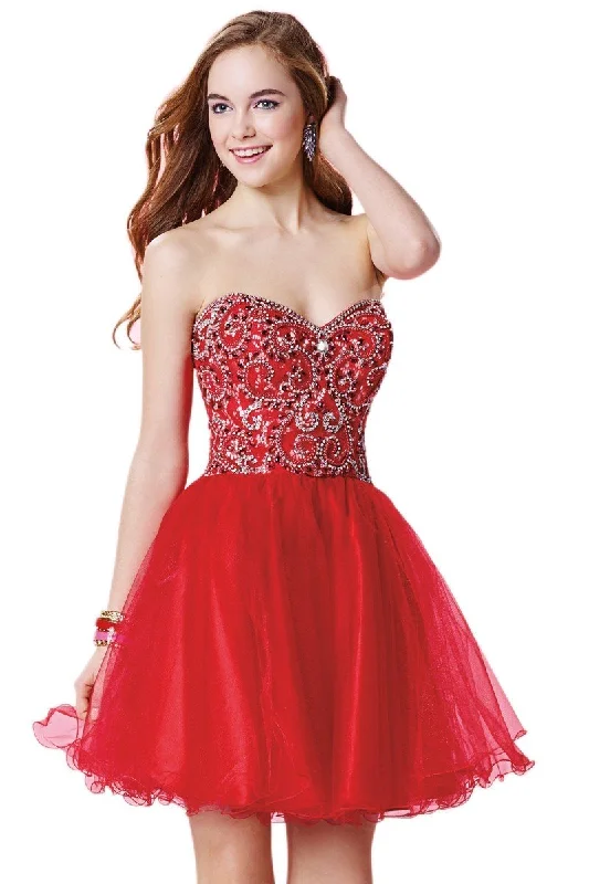 Alyce Paris - Sweet 16 - Sweetheart Ornate Bodice A-line Dress 3650SC Corset unclassified dresses