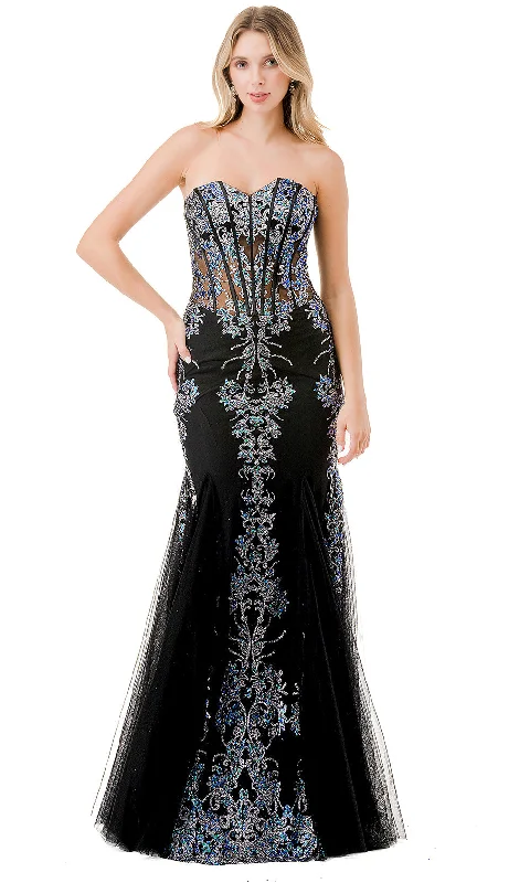 Aspeed Design L2869W - Embroidered Corset Prom Gown Sexy unclassified dresses