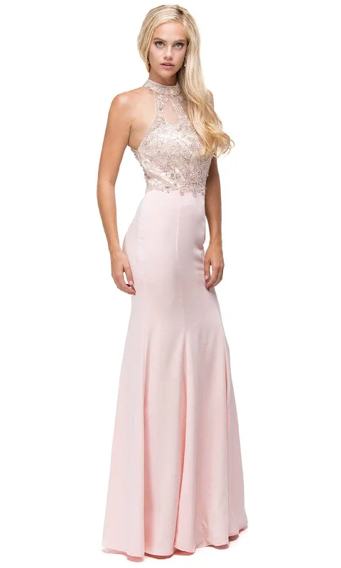 Dancing Queen 9777 - High Neck Sheath Prom Gown Club unclassified dresses