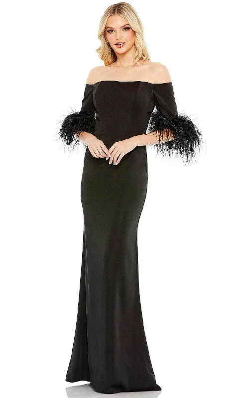 Ieena Duggal 11441 - Strapless Feathered Dress Women's unclassified dresses