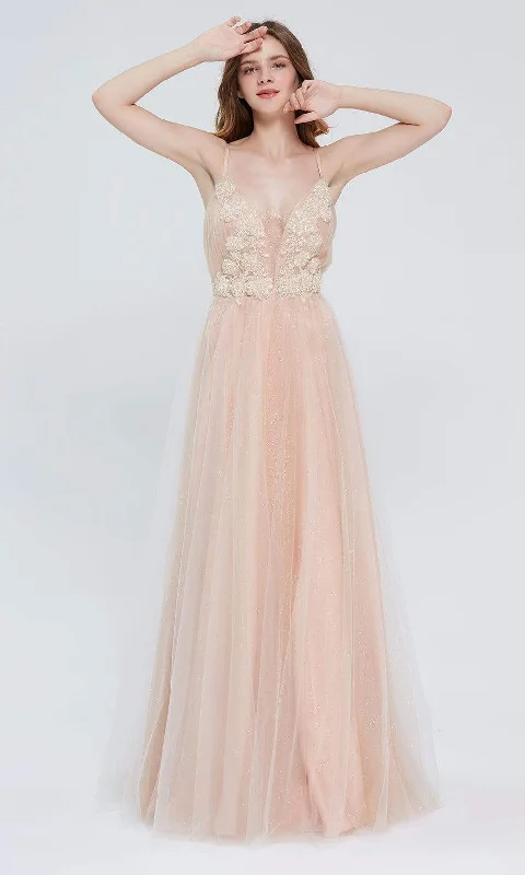 J'Adore Dresses J20008 - Glittered Ballgown Pastel unclassified dresses