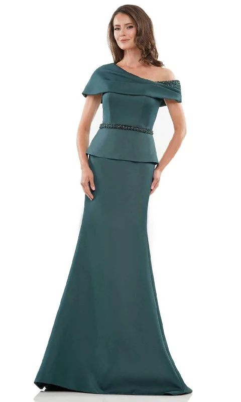 Marsoni by Colors MV1239 - Off-Shoulder Asymmetrical Formal Gown Tulle unclassified dresses