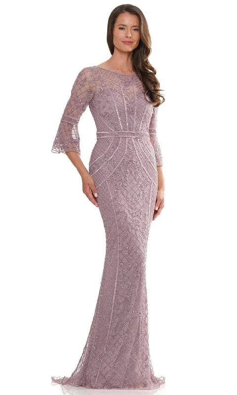 Marsoni by Colors MV1263 - Bell Sleeve Ornate Evening Dress Spring unclassified dresses