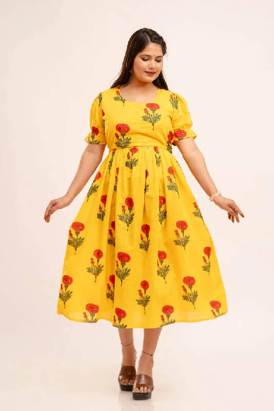 Mellow Yellow Zipless Feeding Dress Discounted unclassified dresses