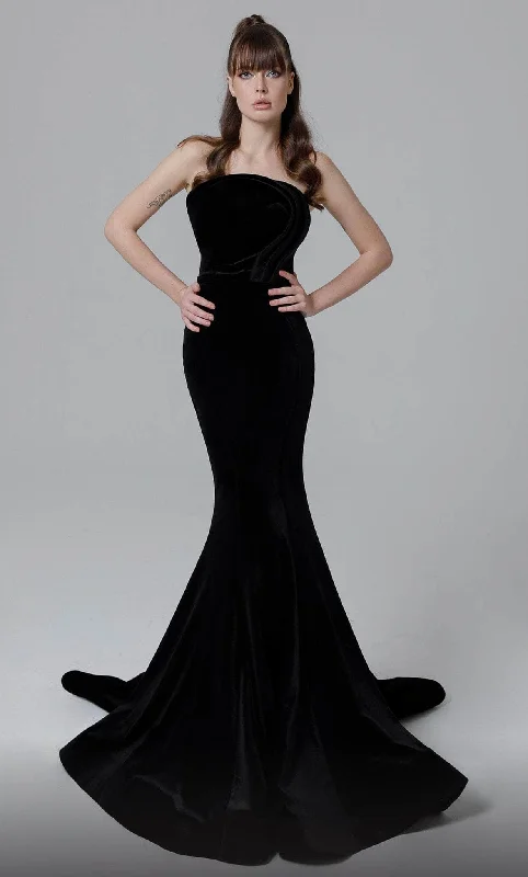 MNM Couture N0450 - Velvet Gown Cocktail unclassified dresses