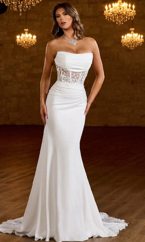 Rachel Allan Bridal RB2185 - Strapless Sheer Corset Bridal Gown Sleeveless unclassified dresses