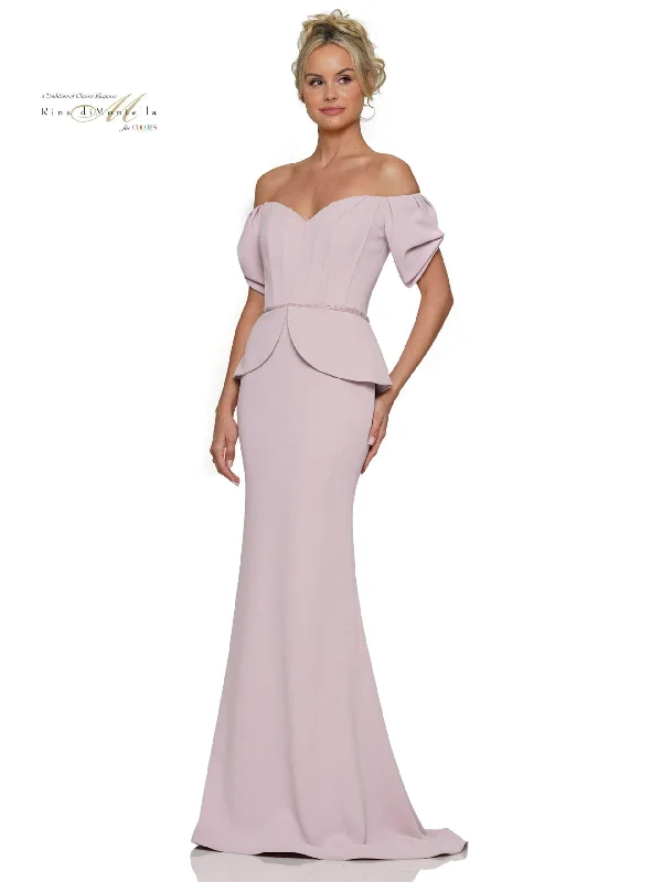 Rina di Montella RD2965 - Puff Sleeve Corset Evening Dress Discounted unclassified dresses