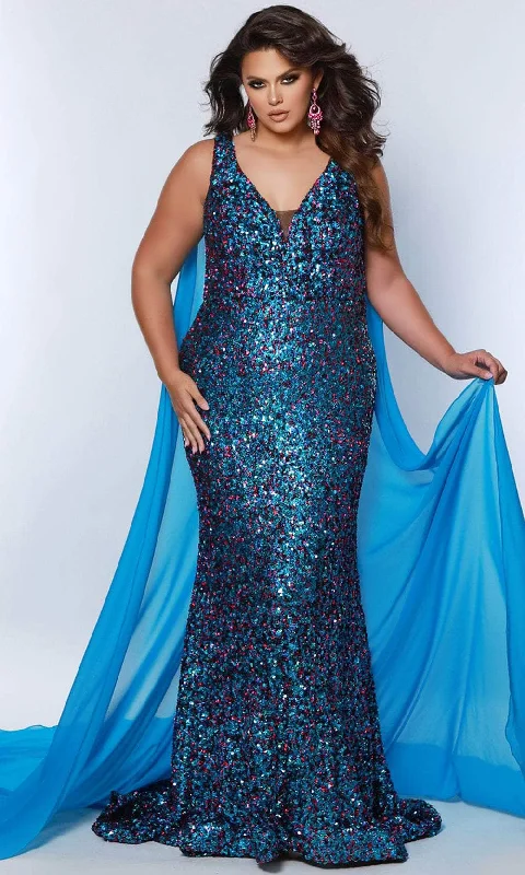 Sydney's Closet JK2407 - Sleeveless Mermaid Gown Sequin unclassified dresses