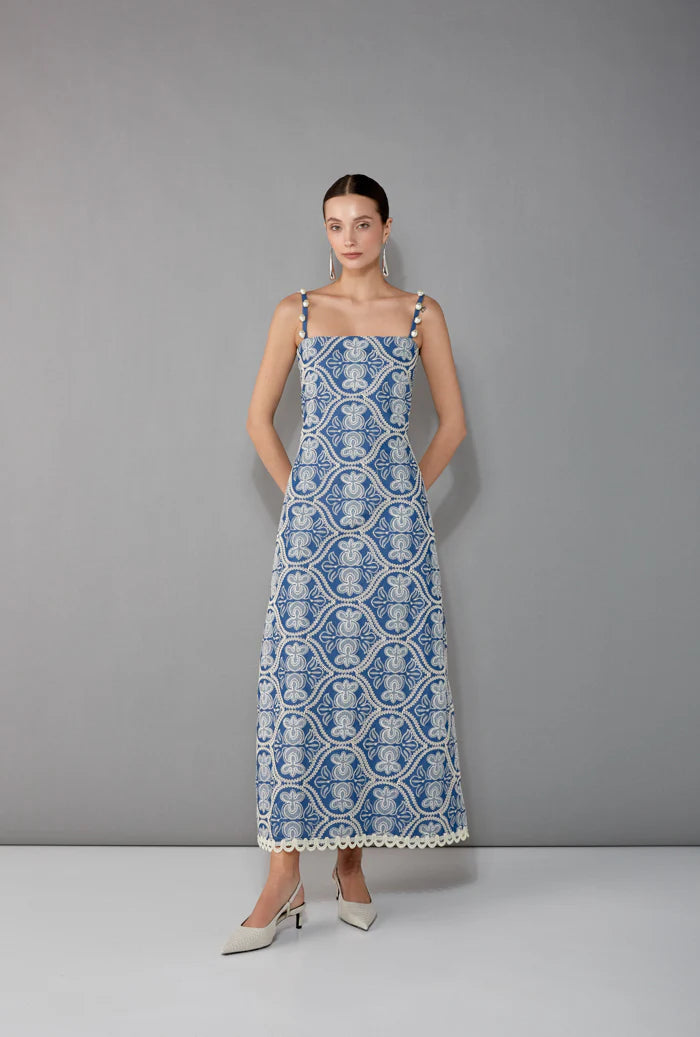 Waimari - Stella Maxi Dress - Denim Soft Maxi Skirt